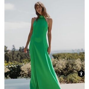 Zara Green Backless Dress brand new never worn